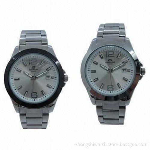 Stylish Metal Wristwatch with Handsome Face, Colorful Tone, Alloy Case, 30m Waterproof